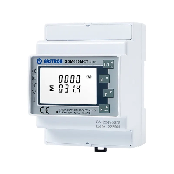 Meter (3 fazių) skirtas 1Ph/3Ph hibridiniams inverteriams SDM630MCT 40mA (with 3 x CT)