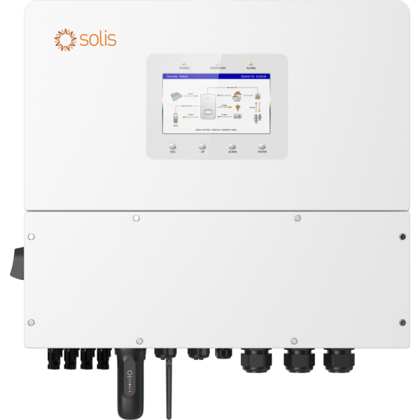 20 kW aukšto voltažo (3Ph) 4MPPT Solis inverteris S6-EH3P20K-H